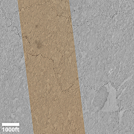 Monitoring a fresh impact on Martian lava