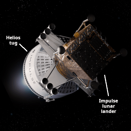Impulse's tug and proposed lunar lander