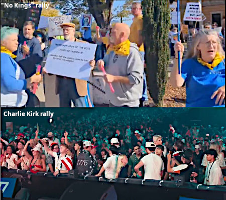 Contrasting the protesters from the left and the right