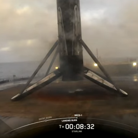 Falcon 9 1st stage after landing for 30th time
