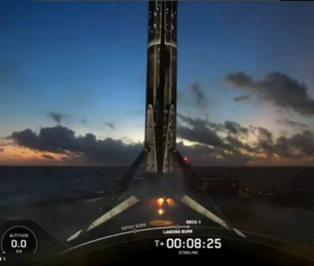 First stage after landing for the 32nd time