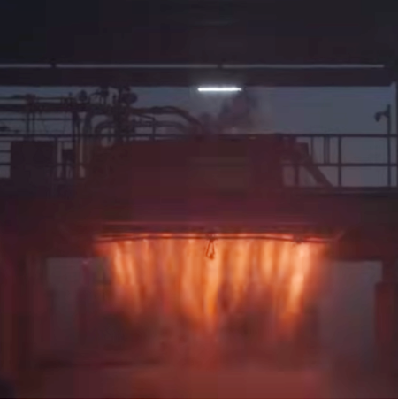 Nova upper stage static fire test