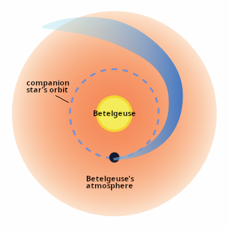 The wake of Betelgeuse's companion star