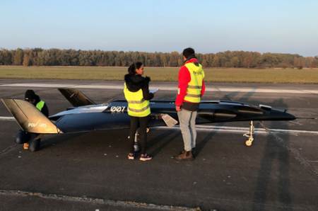 Mira-II prototype following first flight using aerospike engine