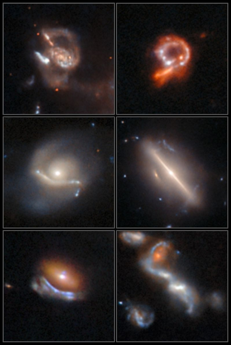 Weird galaxies in the Hubble archive, found with AI