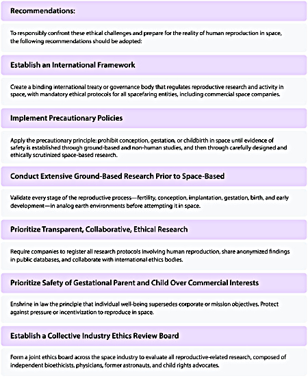 Regulatory recommendations by these scientists