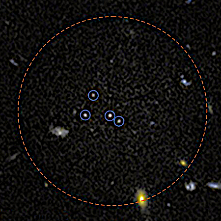 The dimmest galaxy yet found