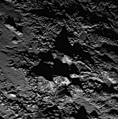 Pluto's floating mountains