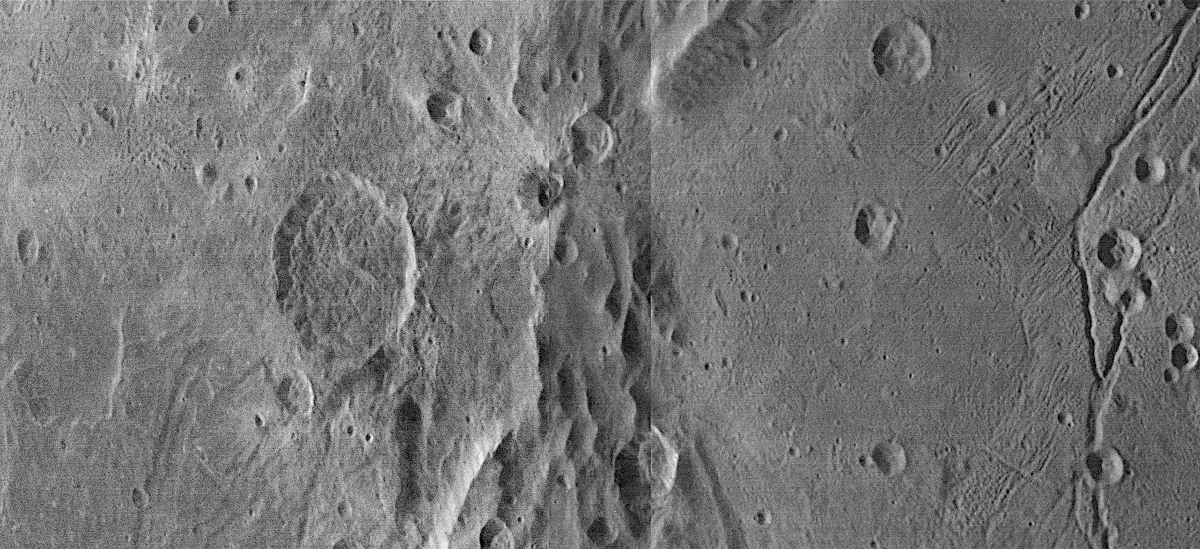 Panorama of part of Charon's surface