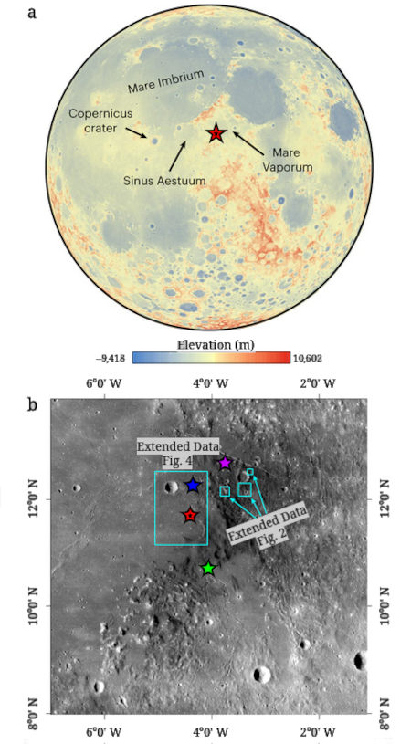Potential landing site for China's manned lunar landing