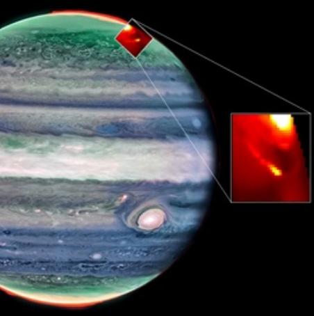 The aurora's on Jupiter