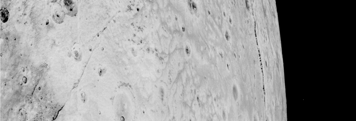 Panorama of Pluto's eastern limb