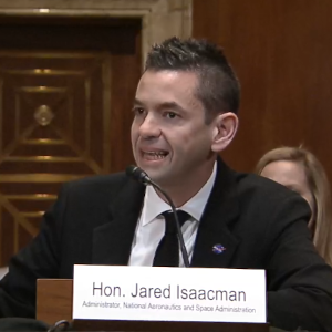 Jared Isaacman before the Senate