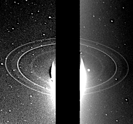 The rings of Neptune as seen by Voyager-2