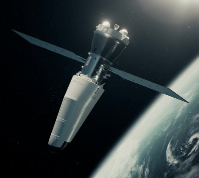 Artist rendering of Space Rider in orbit