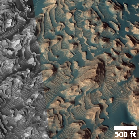 Tilted layers inside Danielson Crater