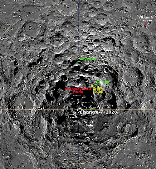 The Moon's south pole region
