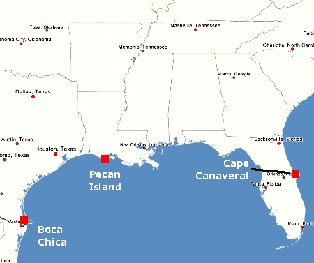 Pecan Island SpaceX facility?
