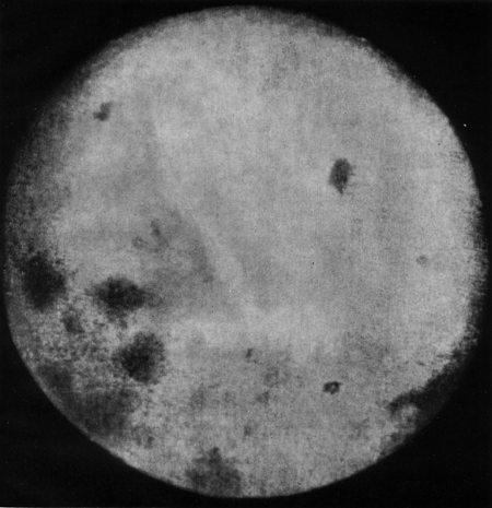 The first picture ever taken of the Moon's far side, by Luna-3