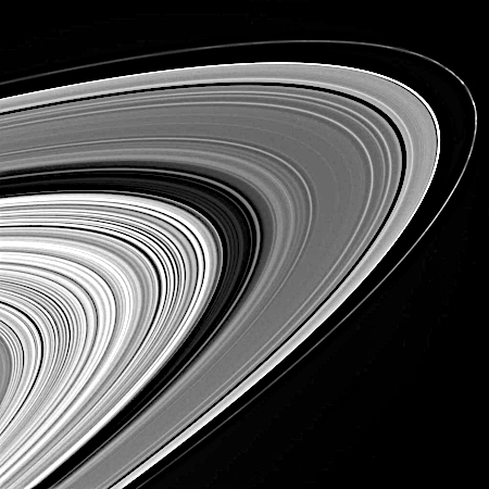Saturn's rings in 2006