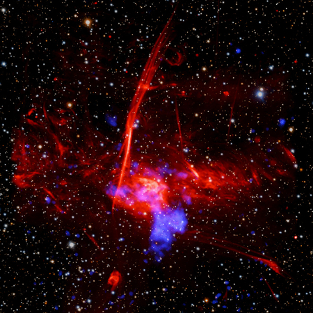 Supernova remnant near the Milky Way's center