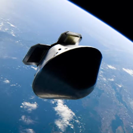 Artist rendering of Enos in orbit