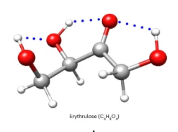 The erythrulose sugar molecule